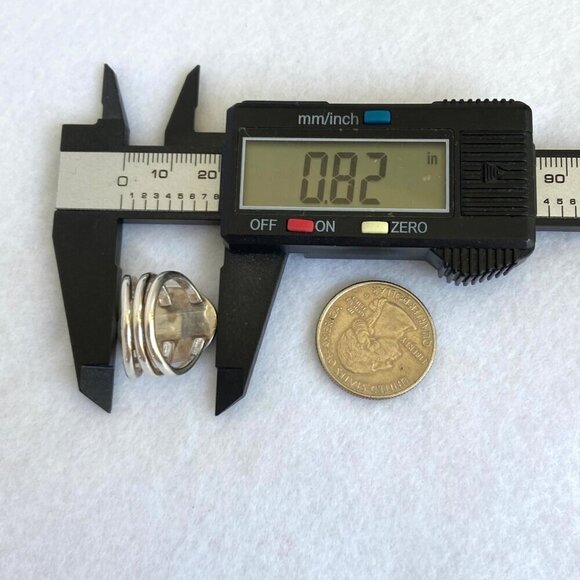 VTG Sterling Silver Southwest Style Oval Bezel Set Turquoise Triple Shank Ring - Picture 13 of 16